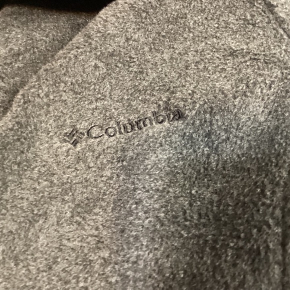 Columbia grey fleece vest gorpcore winter sports cozy soft warm turtlene… - Picture 6 of 10